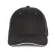 Gorra con sándwich - 6 paneles Ref.TTKP196-GRIS OSCURO/GRIS CLARO 