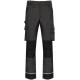 Pantalón de trabajo performance reciclado hombre Ref.TTWK743-GRIS OSCURO/NEGRO