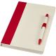 Set de libreta de referencia de tamaño a5 y bolígrafo fabricados con cartones de leche reciclados Dairy dream Ref.PF107811-ROJO 