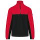 Chaqueta micropolar bicolor ecorresponsable - unisex Ref.TTWK904-NEGRO/ROJO
