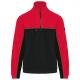 Chaqueta polar bicolor ecorresponsable - unisex Ref.TTWK904-NEGRO/ROJO