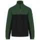 Chaqueta micropolar bicolor ecorresponsable - unisex Ref.TTWK904-VERDE NEGRO/BOSQUE