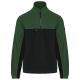 Chaqueta polar bicolor ecorresponsable - unisex Ref.TTWK904-VERDE NEGRO/BOSQUE