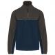 Chaqueta micropolar bicolor ecorresponsable - unisex Ref.TTWK904-ARMY/DARK GREY