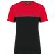 Camiseta bicolor ecorresponsable manga corta - unisex Ref.TTWK304-NEGRO/ROJO