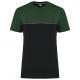 Camiseta bicolor ecorresponsable manga corta - unisex Ref.TTWK304-VERDE NEGRO/BOSQUE