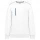 Sudadera daytoday con bolsillo a zip contraste - unisex Ref.TTWK403-NAVAL BLANCA