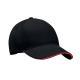 Gorra béisbol 5 pan Singa Ref.MDMO6875-NEGRO/ROJO 