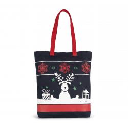 Bolsa shopper con motivos navideños