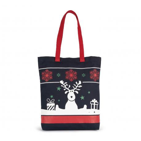 Bolsa shopper con motivos navideños