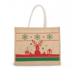 Bolsa shopper con motivos navideños