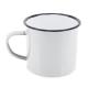 Mug metálica esmaltada retro 350ml Ref.CF60010-BLANCO 