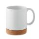 Taza cerámica de corcho 280 ml Karoo Ref.MDMO2101-BLANCO 