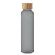 Botella publicitaria de vidrio esmerilado 500ml Abe Ref.MDMO2105-GRIS TRANSPARENTE 