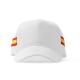 Gorra de 6 paneles 100% algodón peinado con diseño de bandera nacional IBERIS Ref.RGO7023-BLANCO 
