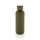 Botella Wood de acero inoxidable reciclado certificado RCS Ref.XDP43553-VERDE 