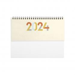 Calendario 2024 de sobremesa y espacio para notas Feber