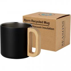 Taza de acero inoxidable reciclado con certificado RCS con aislamiento de cobre de 360 ml Bjorn