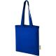 Bolsa tote de algodón reciclado GRS de 140 g/m2 de 7 L Madras Ref.PF120695-AZUL REAL 