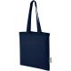 Bolsa tote de algodón reciclado GRS de 140 g/m2 de 7 L Madras Ref.PF120695-AZUL MARINO 