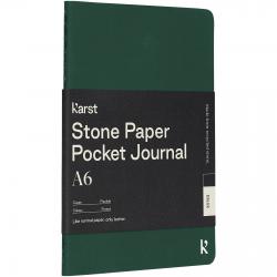 Diario de bolsillo de tapa blanda de papel de piedra a6 en blanco Karst®