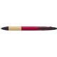 Bolígrafo de bambú y ABS con 3 tintas Malachi Ref.GI966208-ROJO 