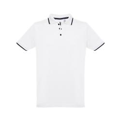 Polo slim fit blanco para hombre Thc rome wh