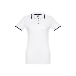 Polo slim fit para mujer. Blanco Thc rome women wh