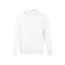 Sudadera unisex con cremallera y capucha. Blanco Thc amsterdam wh