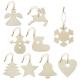 Set adornos de madera (9 pcs) 