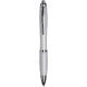 Curvy ballpoint pen with frosted barrel and grip  Ref.PF210335-BLANCO 
