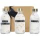 Conjunto de regalo de sal de baño de 3 piezas de 200 ml Wellmark just relax Ref.PF126306-TRANSPARENTE CLARO 