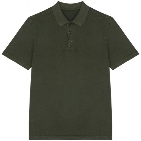 Polo ecorresponsable efecto lavado de punto jersey hombre