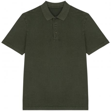 Polo ecorresponsable efecto lavado de punto jersey hombre