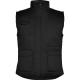 Chaleco laboral multibolsillos con cuello alto ALMANZOR Ref.RCC5067-NEGRO