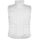 Chaleco laboral multibolsillos con cuello alto ALMANZOR Ref.RCC5067-BLANCO