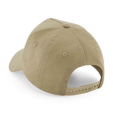 Gorra de 5 paneles con parche extraíble