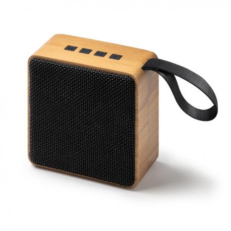 Altavoz inalámbrico con cuerpo de bambú y tejido R-PET BEMOL