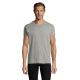 Camiseta de algodón Regent fit 150g/m2 Ref.MDS00553-GRIS JASPEADO