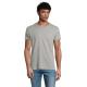 Camiseta de algodón de hombre Pioneer 175g/m2 Ref.MDS03565-GRIS JASPEADO