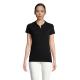Planet polo mujer 170g Planet women Ref.MDS03575-NEGRO/ NEGRO OPACO
