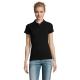 Perfect-Polo mujer-180g Perfect women Ref.MDS11347-NEGRO/ NEGRO OPACO