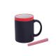 Taza de cerámica para pintar de 350ml Colorful Ref.3272-ROJO 