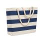 Bolsa de playa algodón 220gr Heaven stripe Ref.MDMO2126-AZUL 