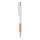 Bolígrafo aluminio con bambú Sparta Ref.MDMO2159-BLANCO 