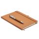 Set cuadernos piel reciclada Eleganote Ref.MDMO2195-BEIG 