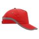 Gorra reflectante 5 paneles Tarea Ref.3120-ROJO 