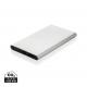 Powerbank plástico/aluminio RCS reciclado de 4000 mah tipo C Ref.XDP32242-PLATA 