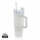 Vaso Tana RCS plástico reciclado con asa 900ML Ref.XDP43710-BLANCO 