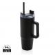 Vaso Tana RCS plástico reciclado con asa 900ML Ref.XDP43710-NEGRO 